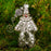 Silver Clown Glass Ornament