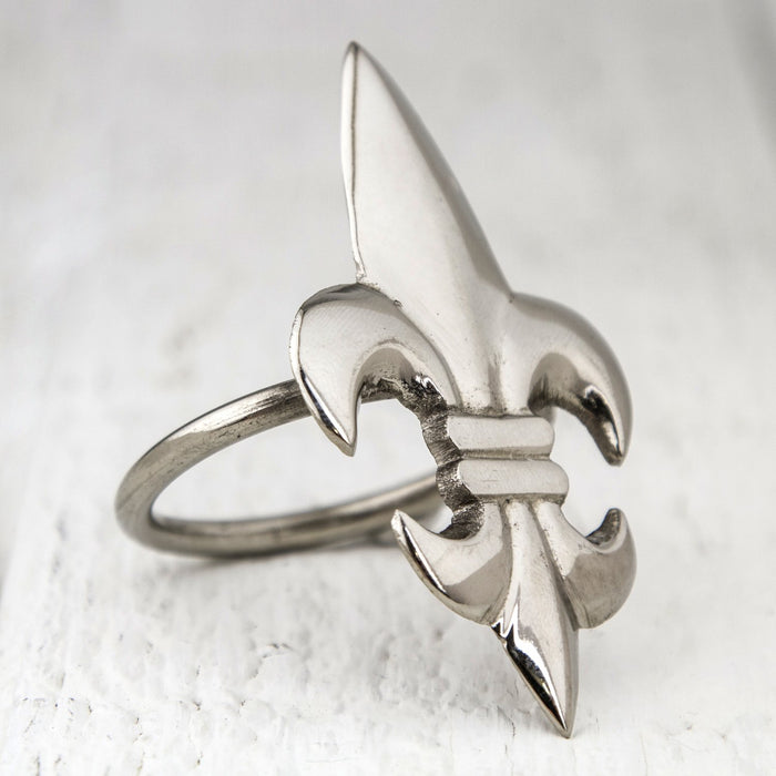 Silver Fleur De Lis Napkin Ring