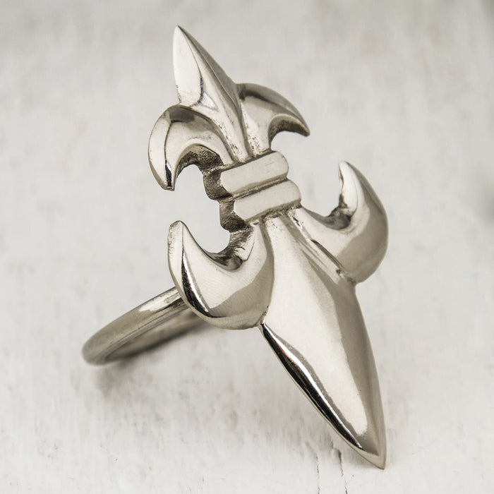 Silver Fleur De Lis Napkin Ring