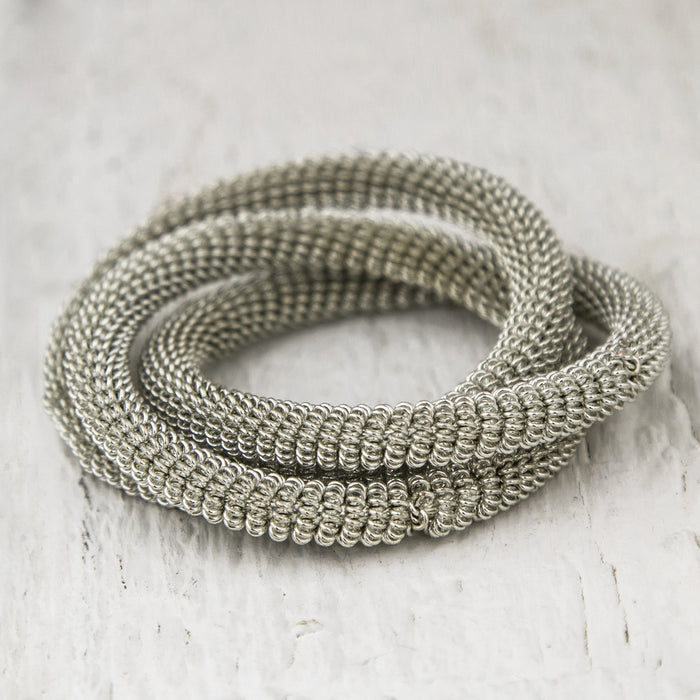 Silver Mesh Napkin Ring