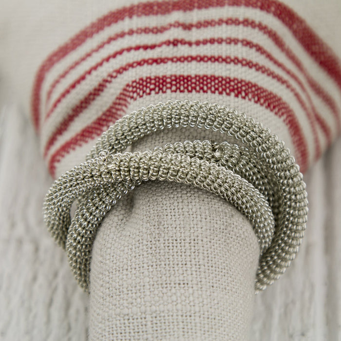 Silver Mesh Napkin Ring