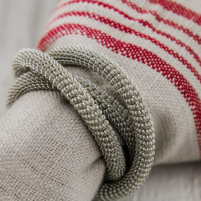 Silver Mesh Napkin Ring