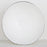 Silver Rimmed Ceramic Serving Bowl