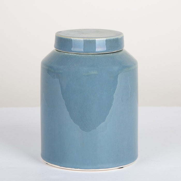 Small Blue Ceramic Pot