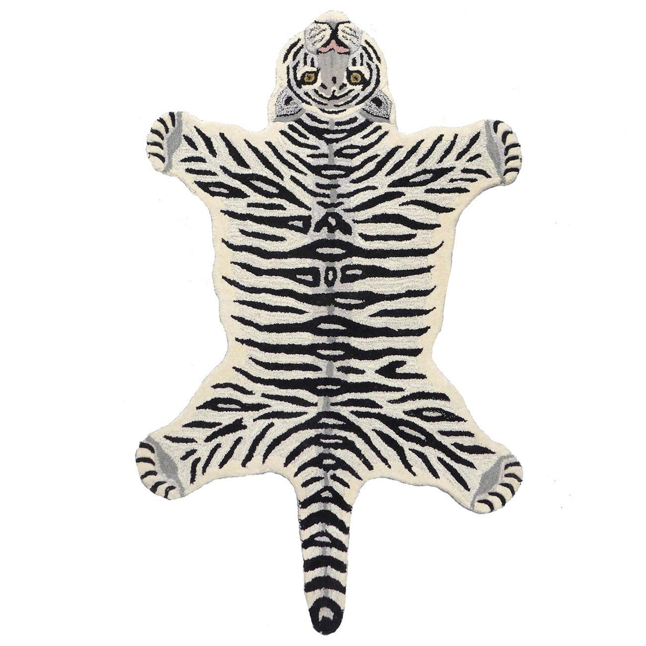 Snow Tiger Animal Rug (Large) – Maison Midi