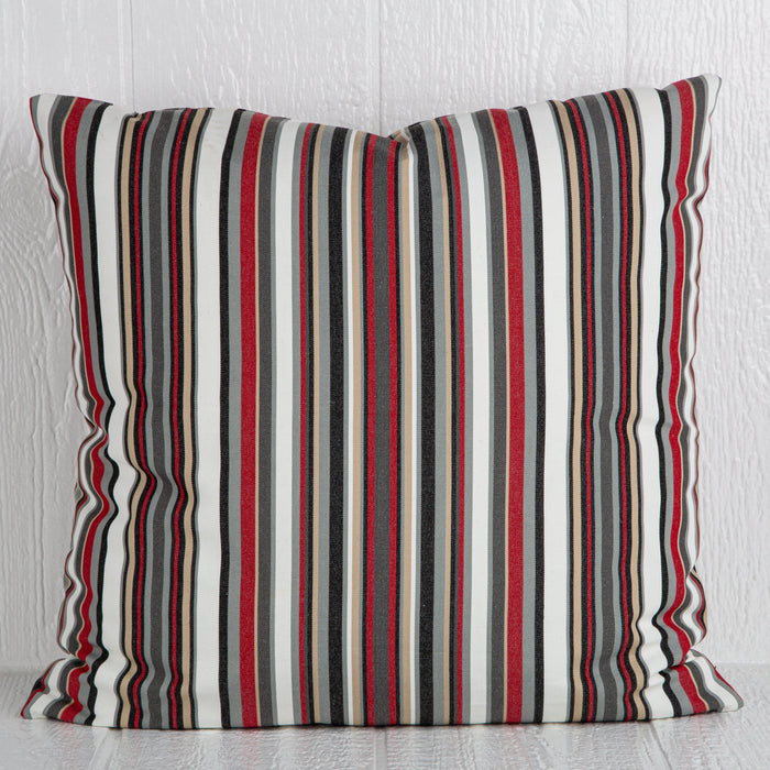 Sunboat Striped Pillow (24" x 24")