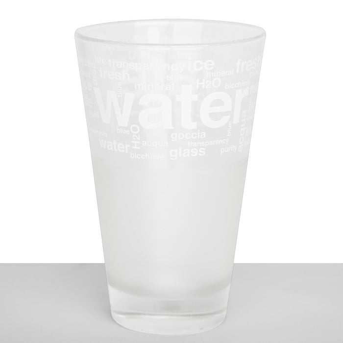 Tall “Water” Glass, White 