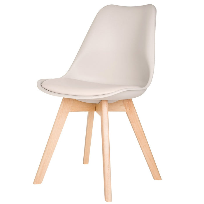 Taupe Scandinavian Tulip Chair