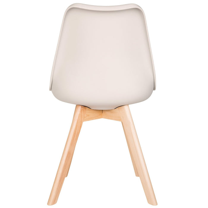 Taupe Scandinavian Tulip Chair