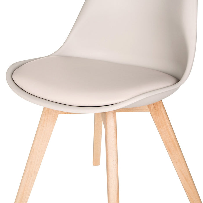 Taupe Scandinavian Tulip Chair