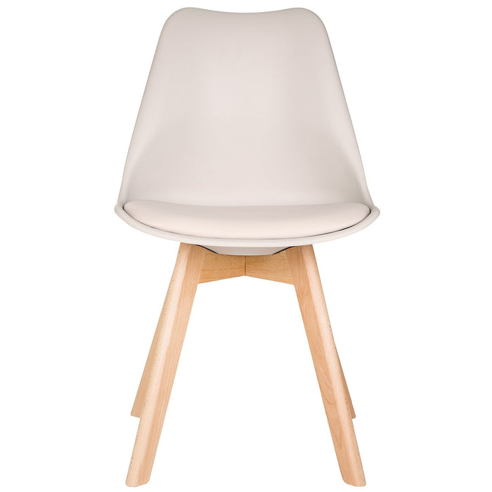 Taupe Scandinavian Tulip Chair