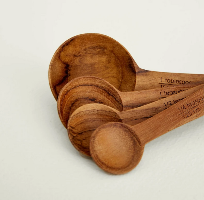 Teak Wood Measuring Spoons
