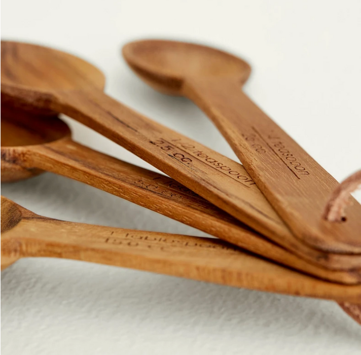 Teak Wood Measuring Spoons