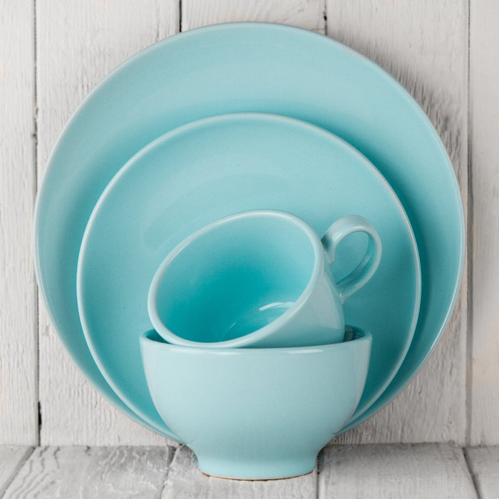 Turquoise Ceramic Alfa Dessert Plate (8.5"⌀)