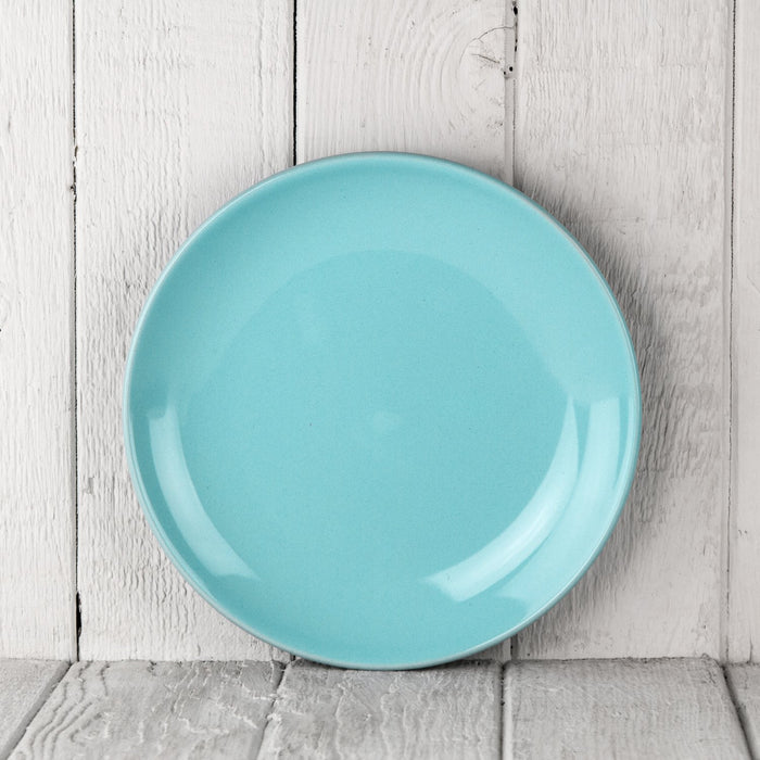 Turquoise Ceramic Alfa Dessert Plate (8.5"⌀)