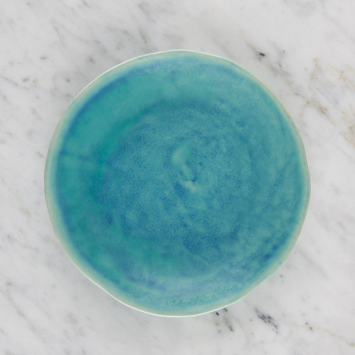 Turquoise Ceramic Dessert Plate