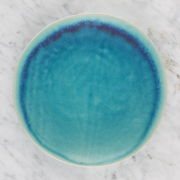 Turquoise Ceramic Salad Plate