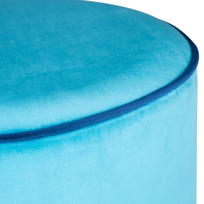 Turquoise Countra Pouf 