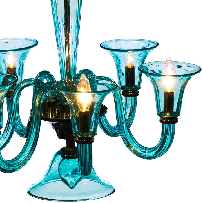 Turquoise Giustina Chandelier (6 bulbs)