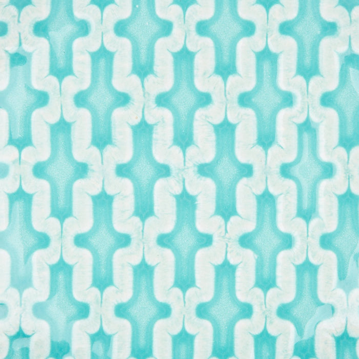Turquoise Pattern Dessert Plate 