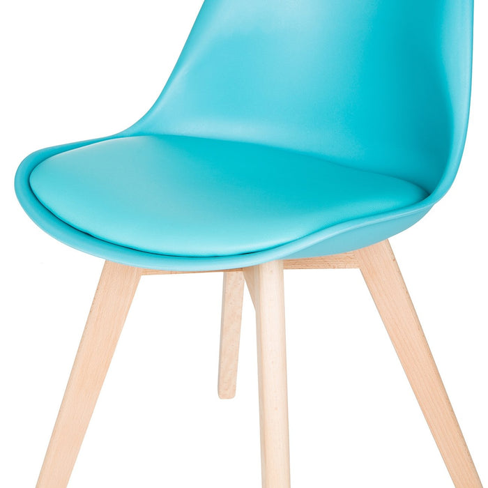 Turquoise Scandinavian Tulip Chair