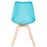 Turquoise Scandinavian Tulip Chair