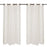 Waffled Ivory Oeillet Curtains (57" x 98.5") 