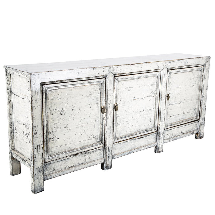 White 3-Door Buffet 