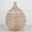 White African Basket Bell Jar With Lid - Large (16"h)
