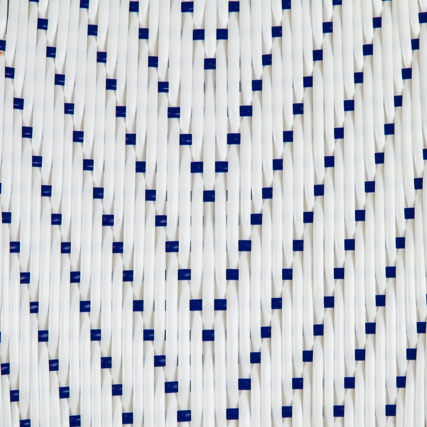 White & Blue Mediterranean Bistro Chair (L)