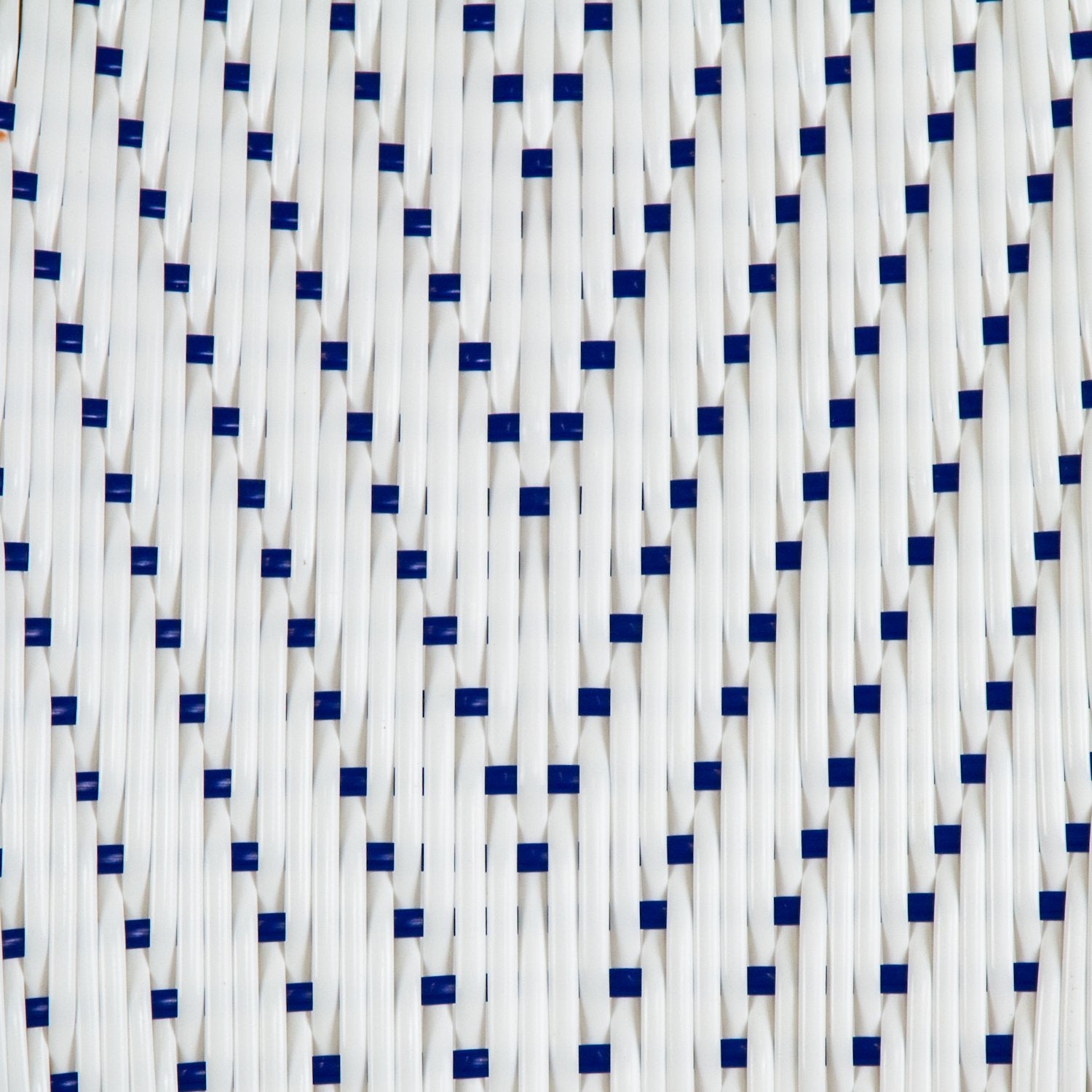 White & Blue Mediterranean Bistro Chair (L)