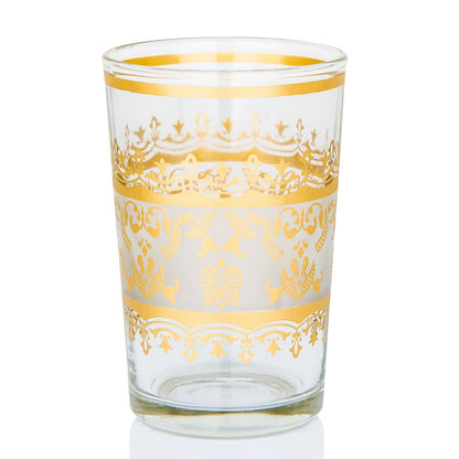 White and Gold Moroccan Tea Glass