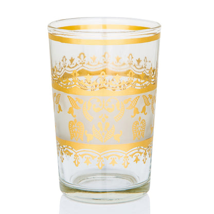 White and Gold Moroccan Tea Glass