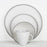 White and Grey Ceramic Dinner Plate 