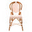 White and Pink Mediterranean Bistro Chair (16 Ligne)