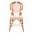 White and Pink Mediterranean Bistro Chair (16 Ligne)