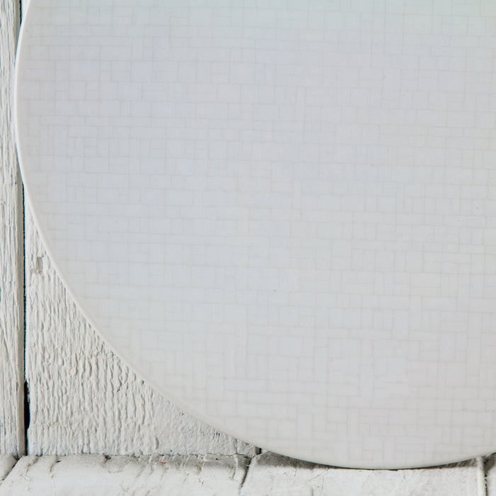 White Brick Dinner Plate