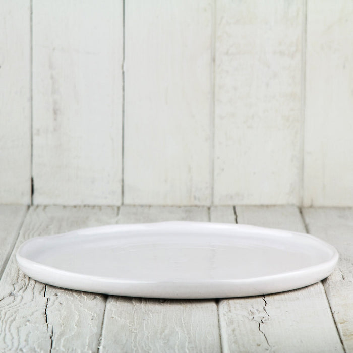 White Ceramic Dinner Plate
