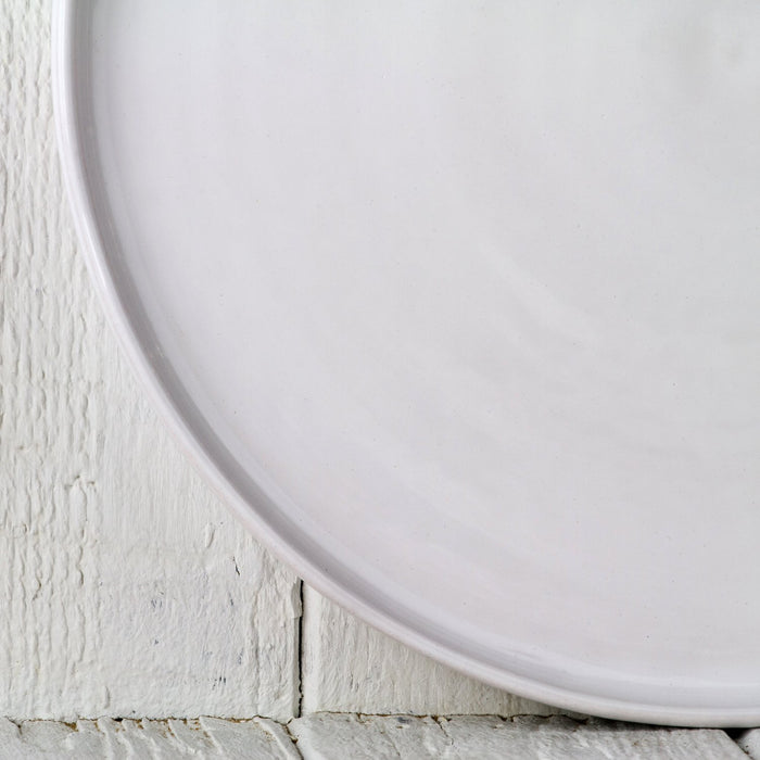White Ceramic Dinner Plate