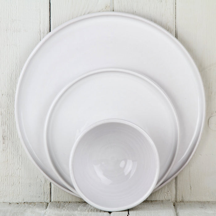 White Ceramic Dinner Plate