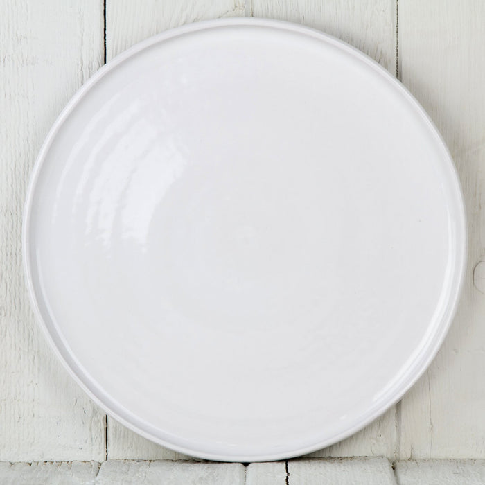 White Ceramic Dinner Plate