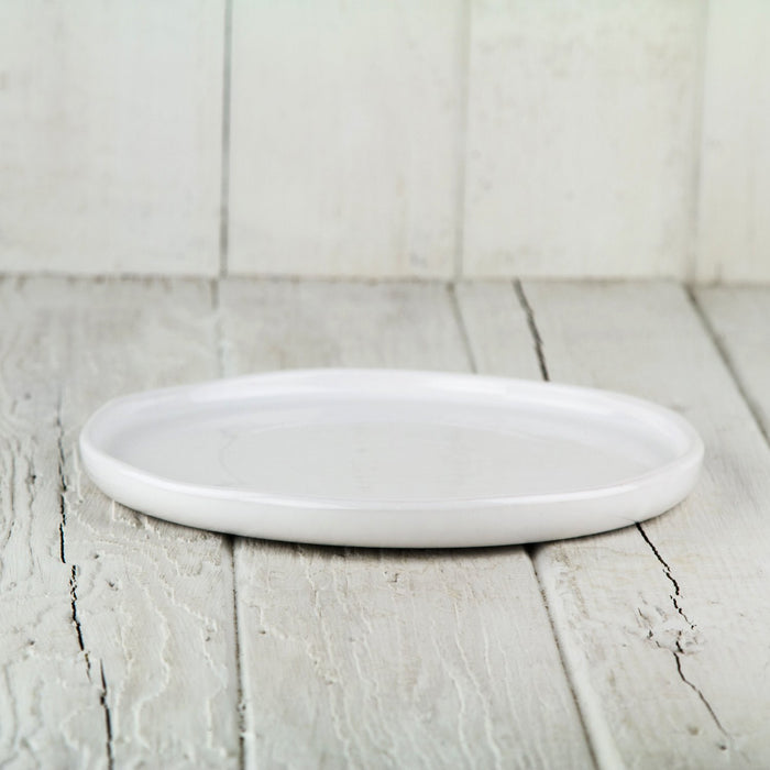 White Ceramic Salad Plate