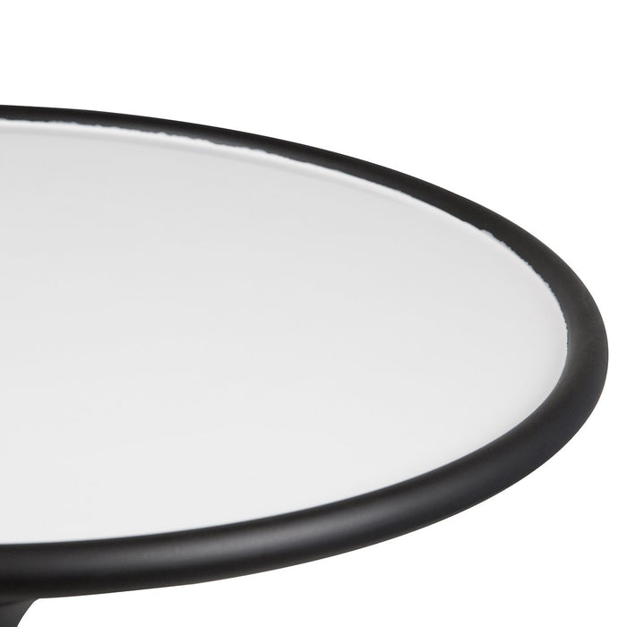 White Copper Side Table