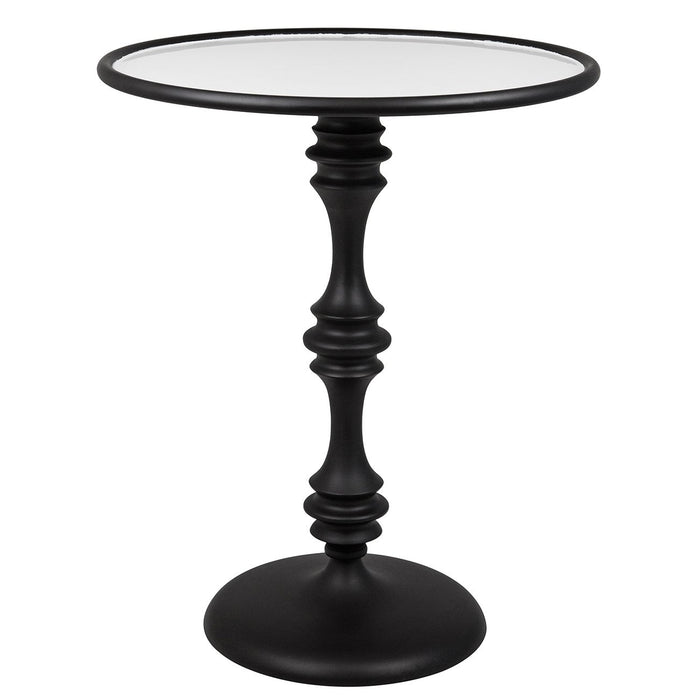 White Copper Side Table