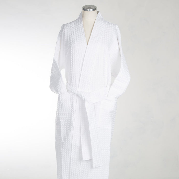 Large White Cotton Kimono Robe