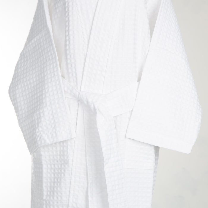 Large White Cotton Kimono Robe