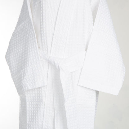 Small White Cotton Kimono Robe