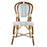 White, Grey & Azzure Mediterranean Bistro Chair (SBC)