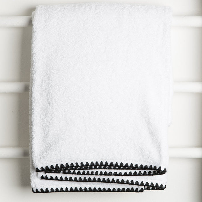 White Issey Large Bath Towel — Maison Midi