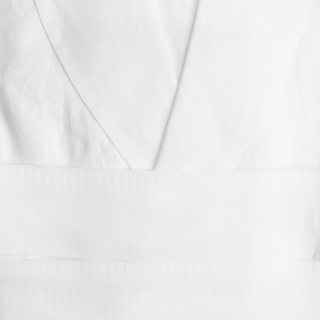 Large Chic White Linen Robe